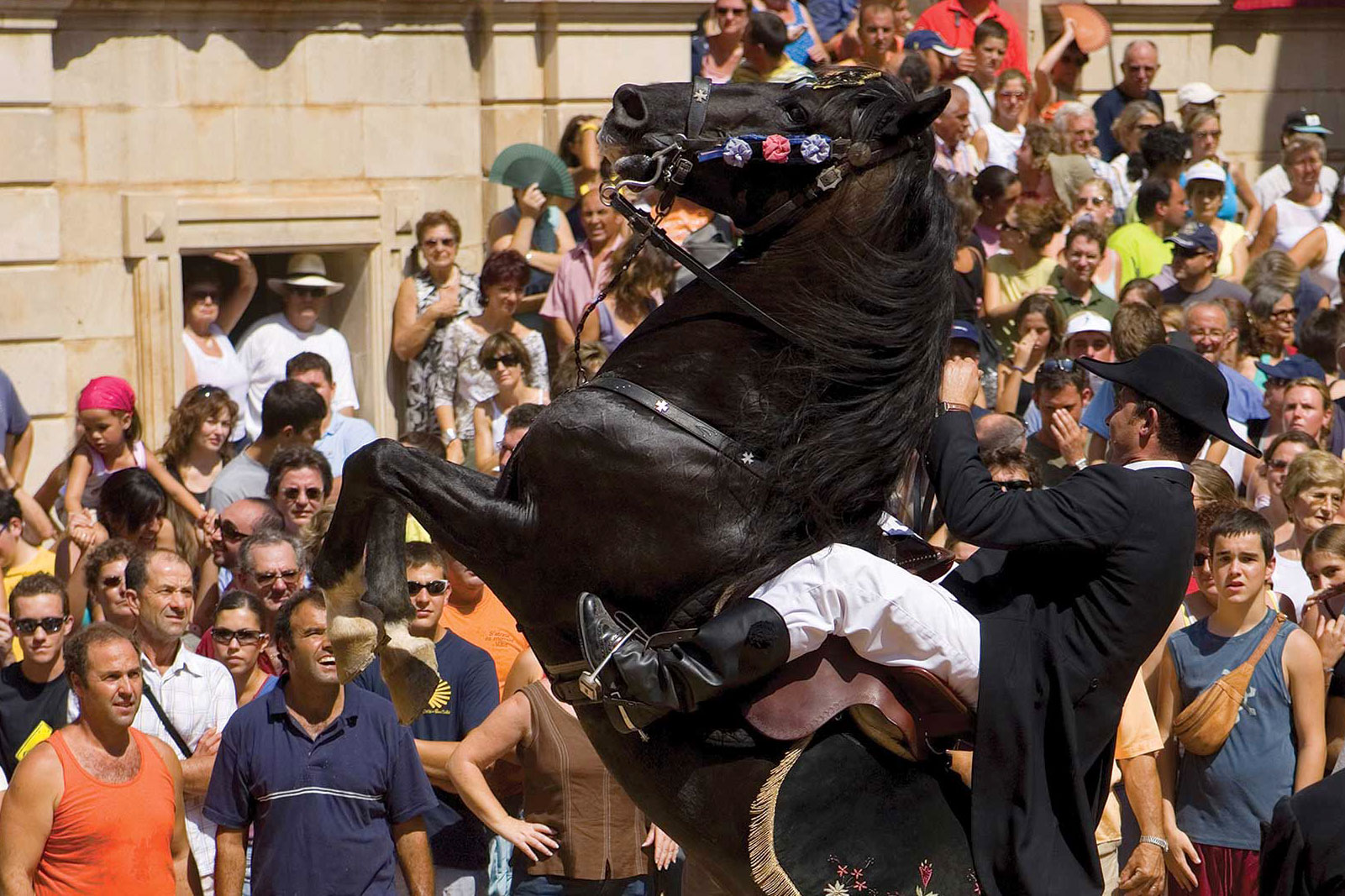 Jaleo with horses in Menorca